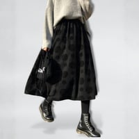 dot jacquard flare skirt　NK2698