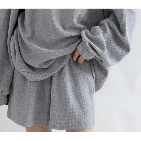 waffle lounge shorts set /2color　NK2689