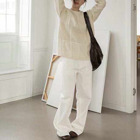 straight wide pants　NK2602