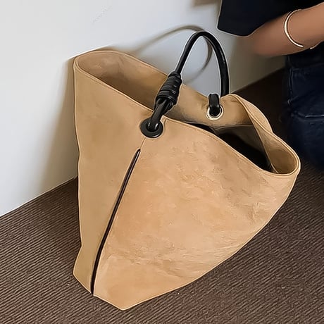 suede like knot tote bag　NK2257