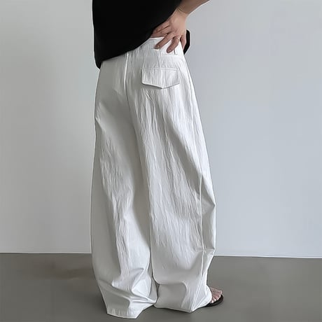 curve silhouette wide pants /3color　NK2393