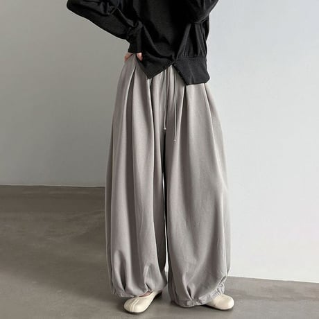 drawstring tuck baloon pants　NK2645