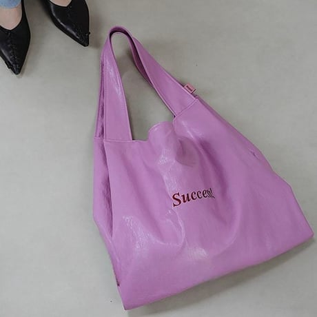 logo print soft tote bag　NK2329