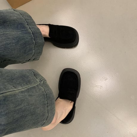 suede-like thick-soled loafer /3color　NK2700