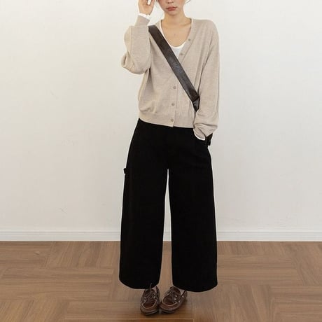 v-neck knit cardigan　NK2621