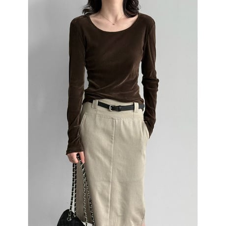 wide neck pullover/2color　NK2658