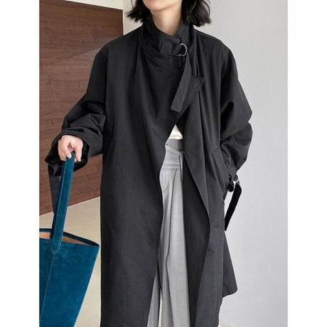 stand collar trench coat /2color　NK2578