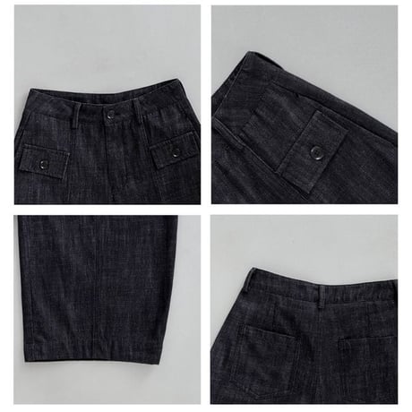 flap pocket denim pants　NK2650