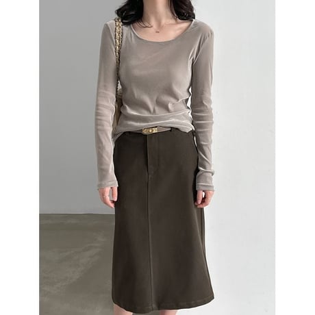 wide neck pullover/2color　NK2658