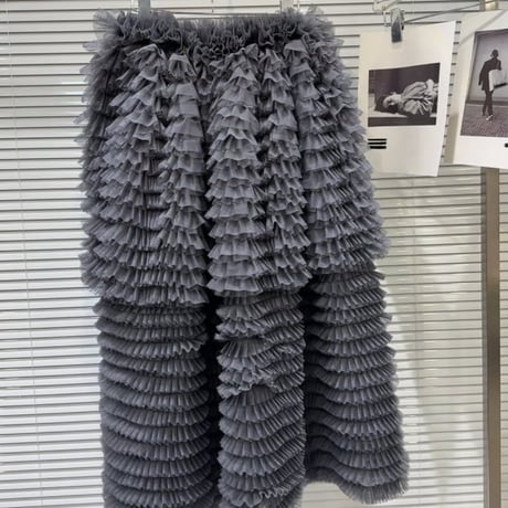 tiered tulle skirt /2color　NK2696
