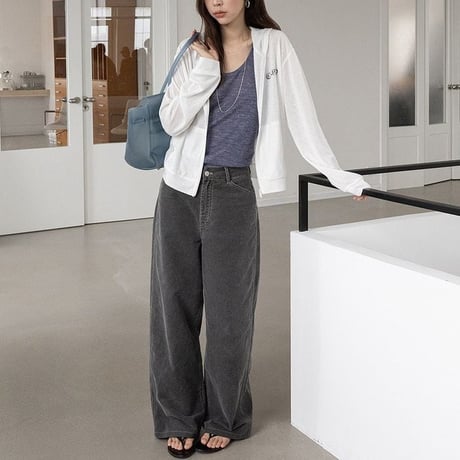washed wide pants　NK2644