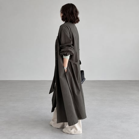 drape design long coat　NK2566