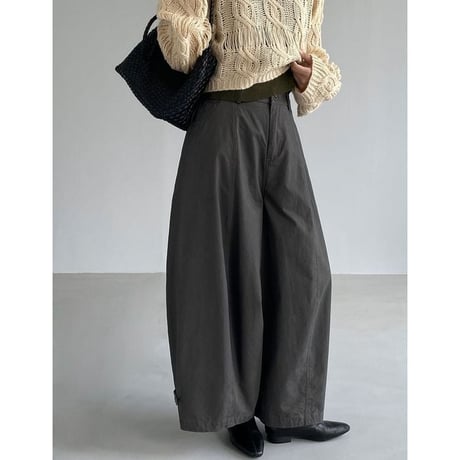 adjustable hem wide pants　NK2617