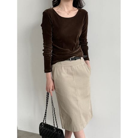 wide neck pullover/2color　NK2658