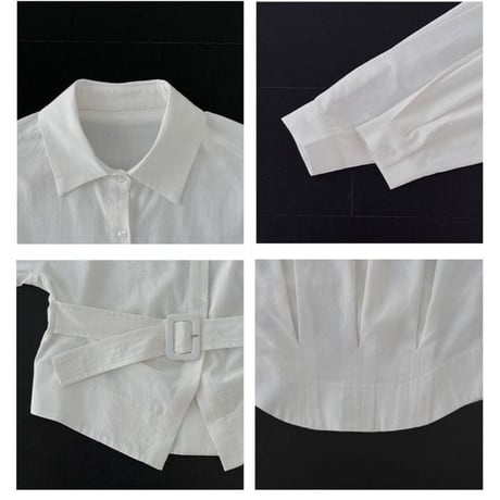 belted design shirt/2color　NK2661