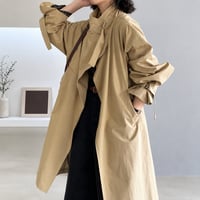 stand collar trench coat /2color　NK2578
