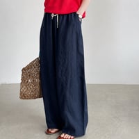 relaxed linen wide pants /5color　NK2379