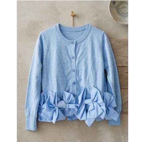 hem ribbon knit cardigan /3color　NK2723