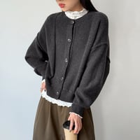 drop shoulder knit cardigan /4color　NK2771