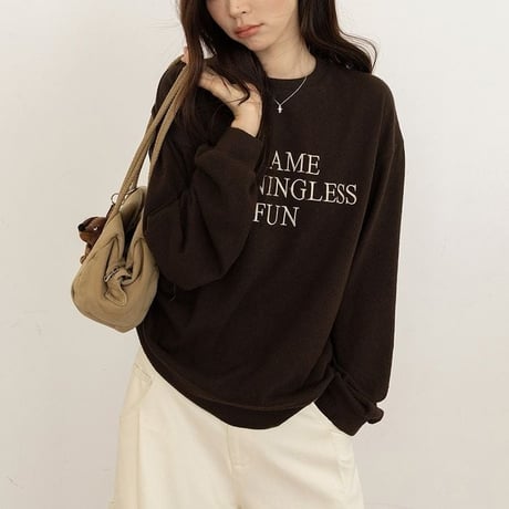 front lettering pullover　NK2622
