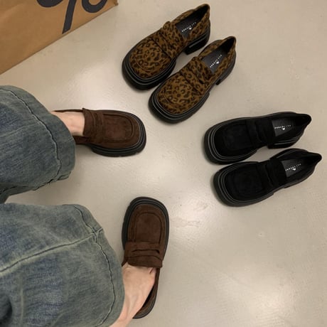 suede-like thick-soled loafer /3color　NK2700