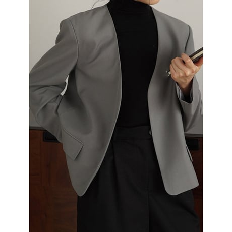 collarless tailored jacket　NK2475