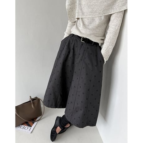 dot pattern culotte pants　NK2772