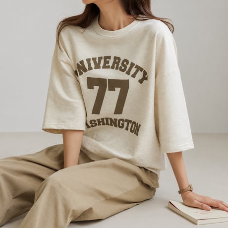 college logo t-shirt　NK2537