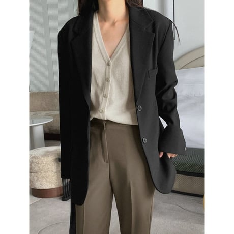 relax silhouette tailored jacket /2color　NK2663