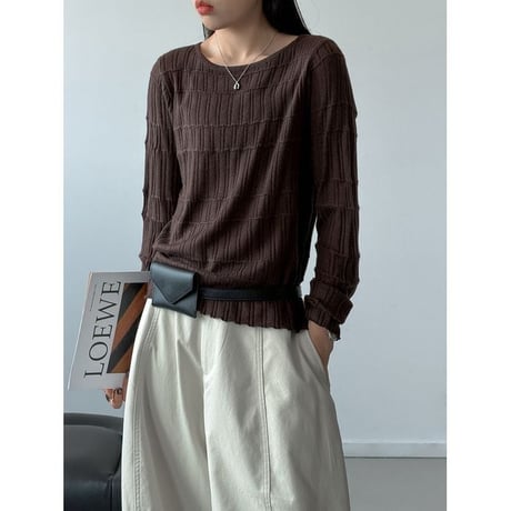 geometric knit top　NK2637