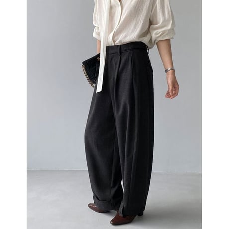 roll-up button hem tuck wide pants　NK2646