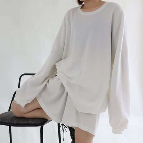 waffle lounge shorts set /2color　NK2689