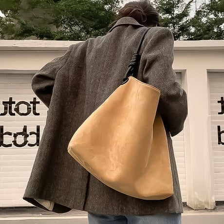 suede like knot tote bag　NK2257
