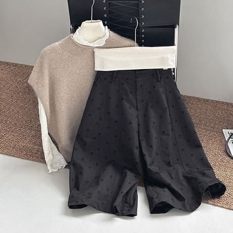 dot pattern culotte pants　NK2772