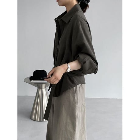 belted design shirt/2color　NK2661