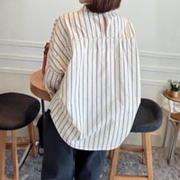 stripe shirt with back design　NK2671