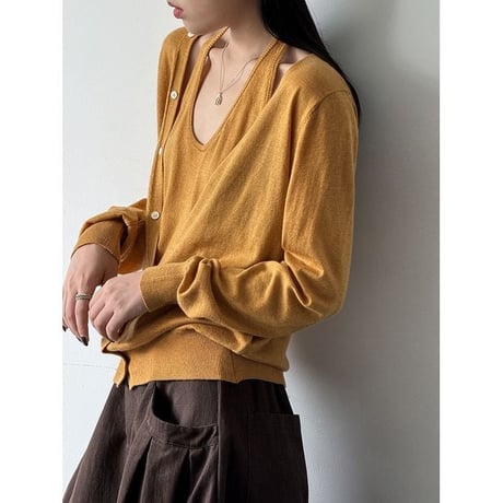 layered design knit top　NK2613