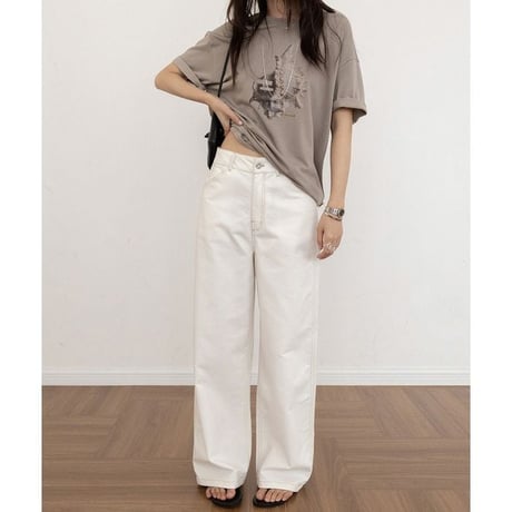 washed wide pants　NK2644