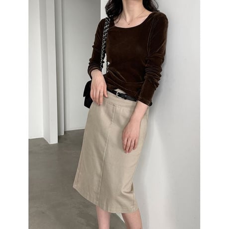 wide neck pullover/2color　NK2658