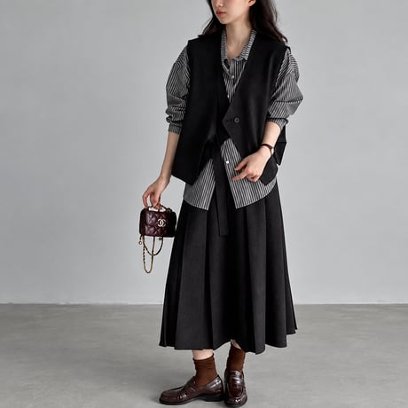front ribbon vest　NK2571