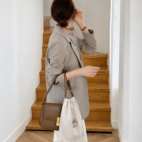hooded loose parka jacket　NK2497