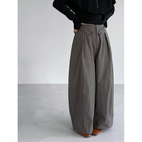 waist button tab wide pants　NK2614