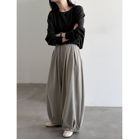 drawstring tuck baloon pants　NK2645