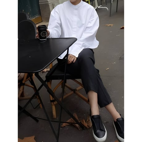band collar volume sleeve shirt　NK2459