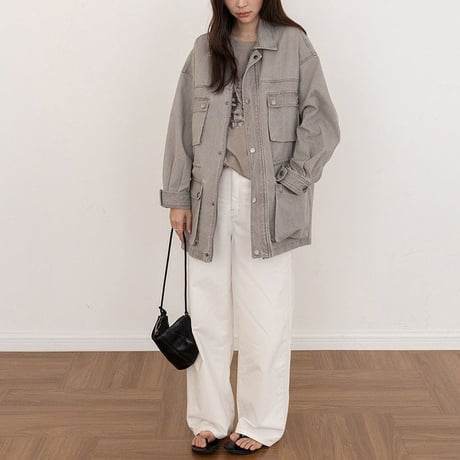 washed wide pants　NK2644
