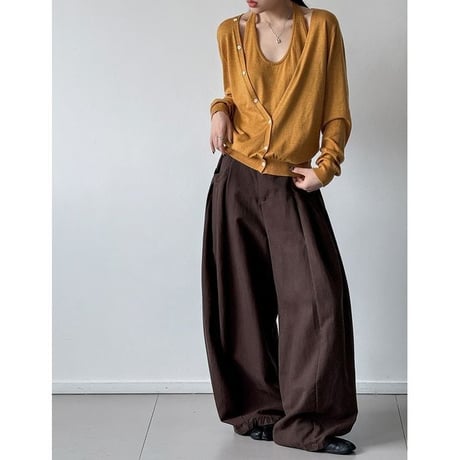 layered design knit top　NK2613