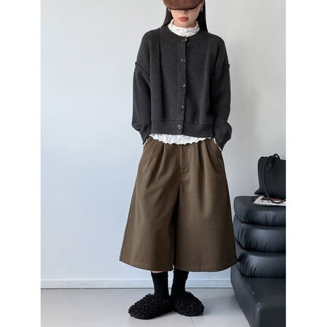 drop shoulder knit cardigan /4color　NK2771