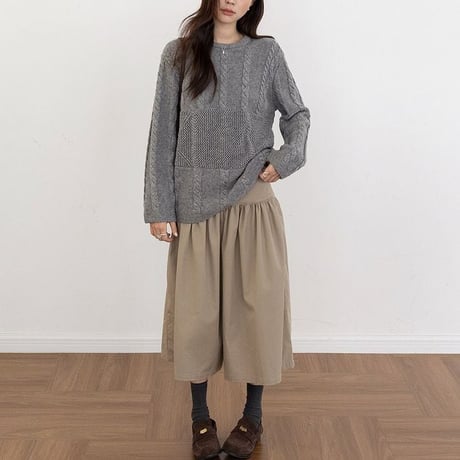 cable knit pullover　NK2632