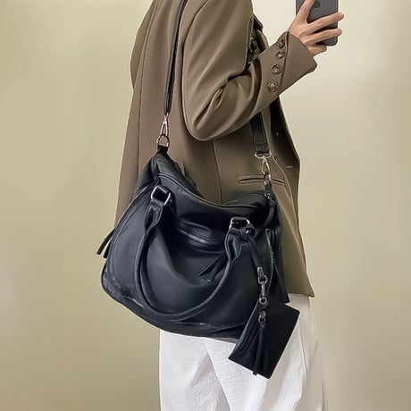 soft faux leather 3way bag　NK2348