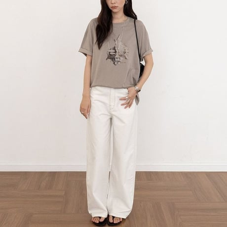 washed wide pants　NK2644
